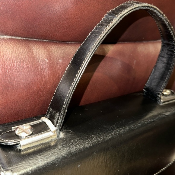 Coret Accessories Little Black Leather Handbag - Picture 8 of 16